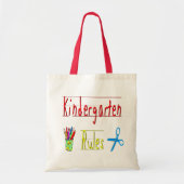 Kindergarten-Regeln Tragetasche (Vorne)