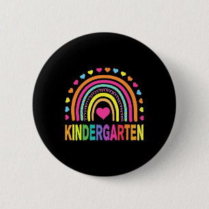 Kindergarten Regenbogen Mädchen Jungen Lehrer Team Button