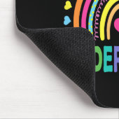 Kindergarten Regenbogen Mädchen Jungen Lehrer Team Mousepad (Ecke)