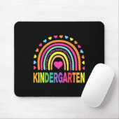 Kindergarten Regenbogen Mädchen Jungen Lehrer Team Mousepad (Mit Mouse)