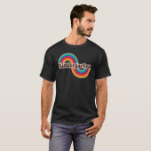 Kindergarten Retro-Regenbogen Niedlich T-Shirt (Vorne ganz)