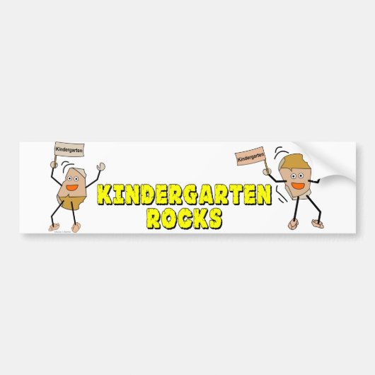 Kindergarten Rocks Autoaufkleber (Vorne)