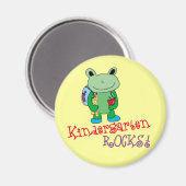 Kindergarten Rocks Magnet (Vorderseite/Rückseite)