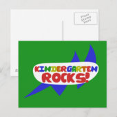 Kindergarten ROCKS Postkarte (Vorne/Hinten)