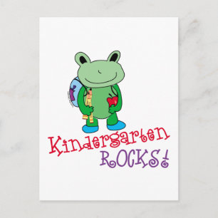 Kindergarten Rocks Postkarte