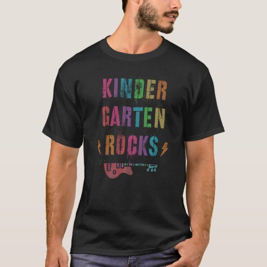 Kindergarten Rocks Student Teacher Squad Kinder Te T-Shirt (Vorderseite)