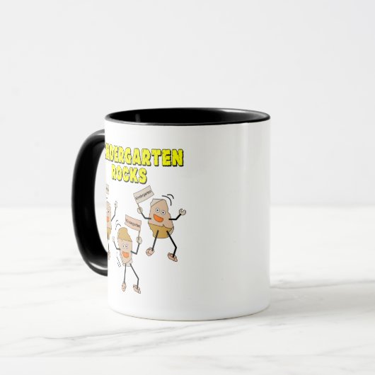Kindergarten Rocks Tasse (Vorderseite Links)