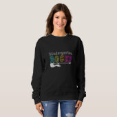Kindergarten Rocks With Guitar Back To School Stud Sweatshirt (Vorne ganz)