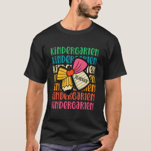 Kindergarten Rückkehr zur Schule Coquete Bleistift T-Shirt