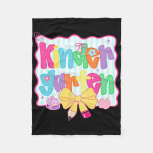 Kindergarten Rückkehr zur Schule Coquette Preppy R Fleecedecke