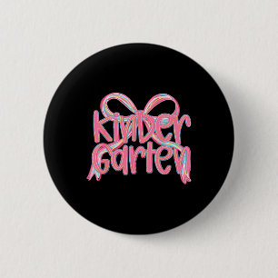 Kindergarten Rückkehr zur Schule Mädchen Rosa Schl Button