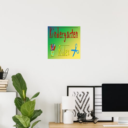 Kindergarten Rules Poster (Heimbüro)