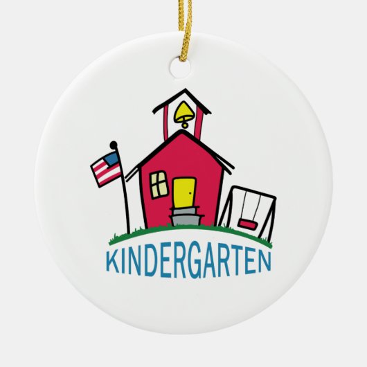 KINDERGARTEN SCHOOL KERAMIKORNAMENT (Vorne)