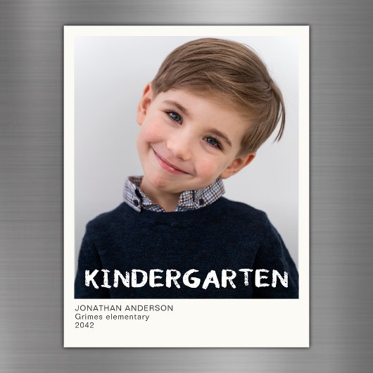 Kindergarten Schuljahr Beibehaltung Foto Magnet