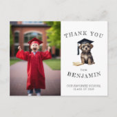 Kindergarten Scruffy Welpe Danke Post Card Postkarte (Vorderseite)