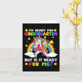 Kindergarten-Spaß am ersten Kindergartentag Karte (Gelbe Blume)