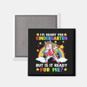 Kindergarten-Spaß am ersten Kindergartentag Magnet (Vorderseite/Rückseite)