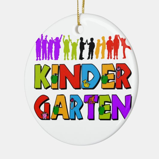 Kindergarten-Spaß Keramikornament (Links)