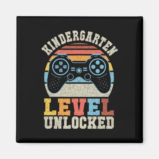 Kindergarten-Spielerlevel Unlock Gamer 1. Schultag Magnet (Vorne)