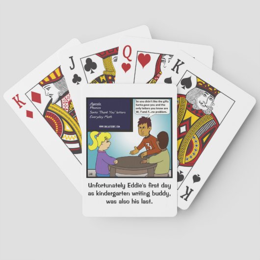 Kindergarten Spielkarten lehren (Rückseite)