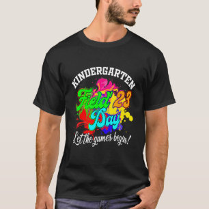 Kindergarten-Sporttag 2023 Die Spiele Können Begin T-Shirt