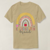 Kindergarten Squad Funny Boho Rainbow Teacher Stud T-Shirt (Design vorne)