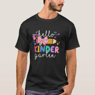 Kindergarten Stift Coquette Bow Willkommen zurück T-Shirt