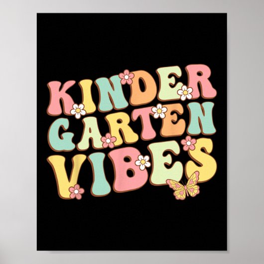 Kindergarten Stimmung Hallo Kindergarten Lehrer Ki Poster (Vorne)