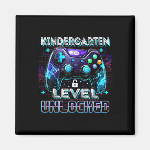 Kindergarten-Stufe freigeschaltete Gamer-Jungs ers Magnet