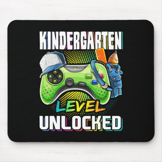 Kindergarten-Stufe freigeschaltetes Videospiel Ck  Mousepad (Vorne)