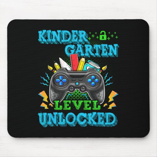 Kindergarten-Stufe freigeschaltetes Videospiel Ck Mousepad (Vorne)