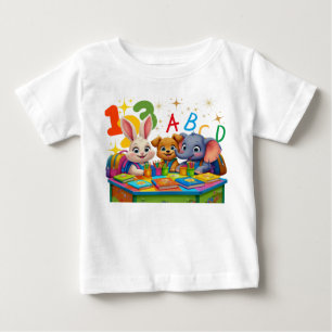 Kindergarten Süssen - ABC Animal Friends Kinderkin Baby T-shirt