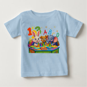 Kindergarten Süssen - ABC Animal Friends Kinderkin Baby T-shirt
