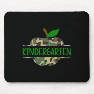 Kindergarten-Tarnung Apfel Erster Schultag Mousepad