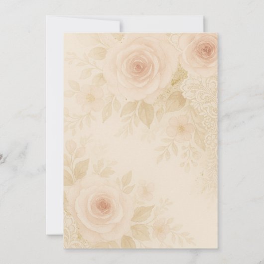 Kindergarten Tea Einladung | elegant (Rückseite)