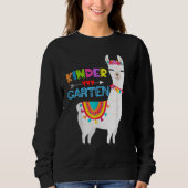 Kindergarten Teacher No Prob Llama First Day Girls Sweatshirt (Vorderseite)
