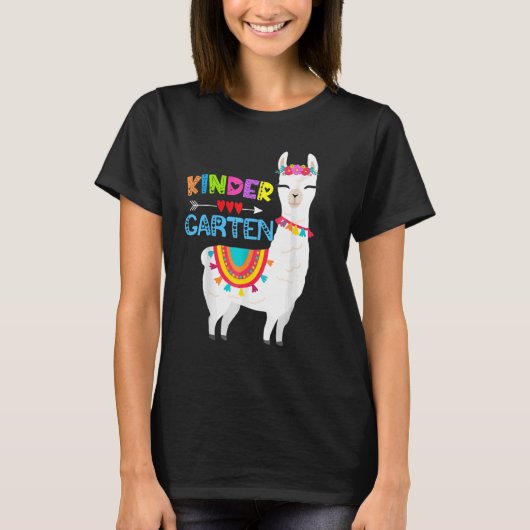 Kindergarten Teacher No Prob Llama First Day Girls T-Shirt (Vorderseite)