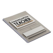 Kindergarten Teacher Notizblock (Rechte Seite)