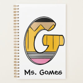 Kindergarten Teacher Planner with Notebook Initial Planer