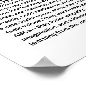 Kindergarten teacher poster (Ecke)