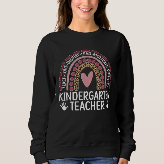 Kindergarten Teacher Rainbow Kindergarten Teaching Sweatshirt (Vorderseite)