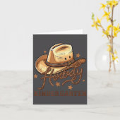 Kindergarten Teacher Rodeo Cowboy Western Howdy Ki Karte (Gelbe Blume)