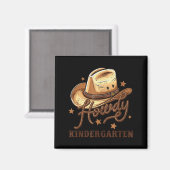 Kindergarten Teacher Rodeo Cowboy Western Howdy Ki Magnet (Vorderseite/Rückseite)