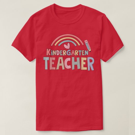 Kindergarten Teacher Team Kinder Squad Rainbow T-S T-Shirt (Design vorne)