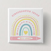 Kindergarten Team Squad Lehrer zurück zur Schule Button (Vorderseite)