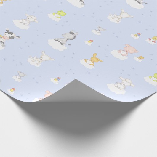 Kindergarten-Tiere Geschenkpapier (Ecke)