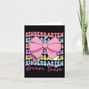 Kindergarten Traumteam Lehrer zurück in die Schule Karte