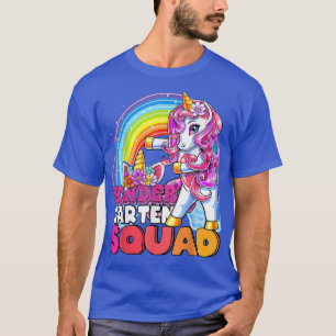 Kindergarten-Truppe Flossing Einhorn Geschenk Zurü T-Shirt