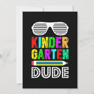 Kindergarten Typ erster Tag Zurück Einladung