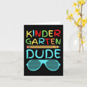 Kindergarten Typ Fun Pencil First Day School Blu Karte (Gelbe Blume)